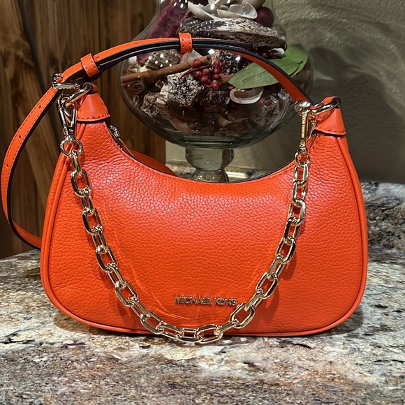 MICHAEL KORS Cora Medium Pebbled Leather Shoulder Bag